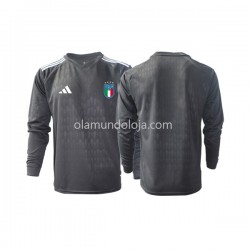 Camisola Itália Guarda-redes Homem Equipamento Segundo 2023 Manga Comprida